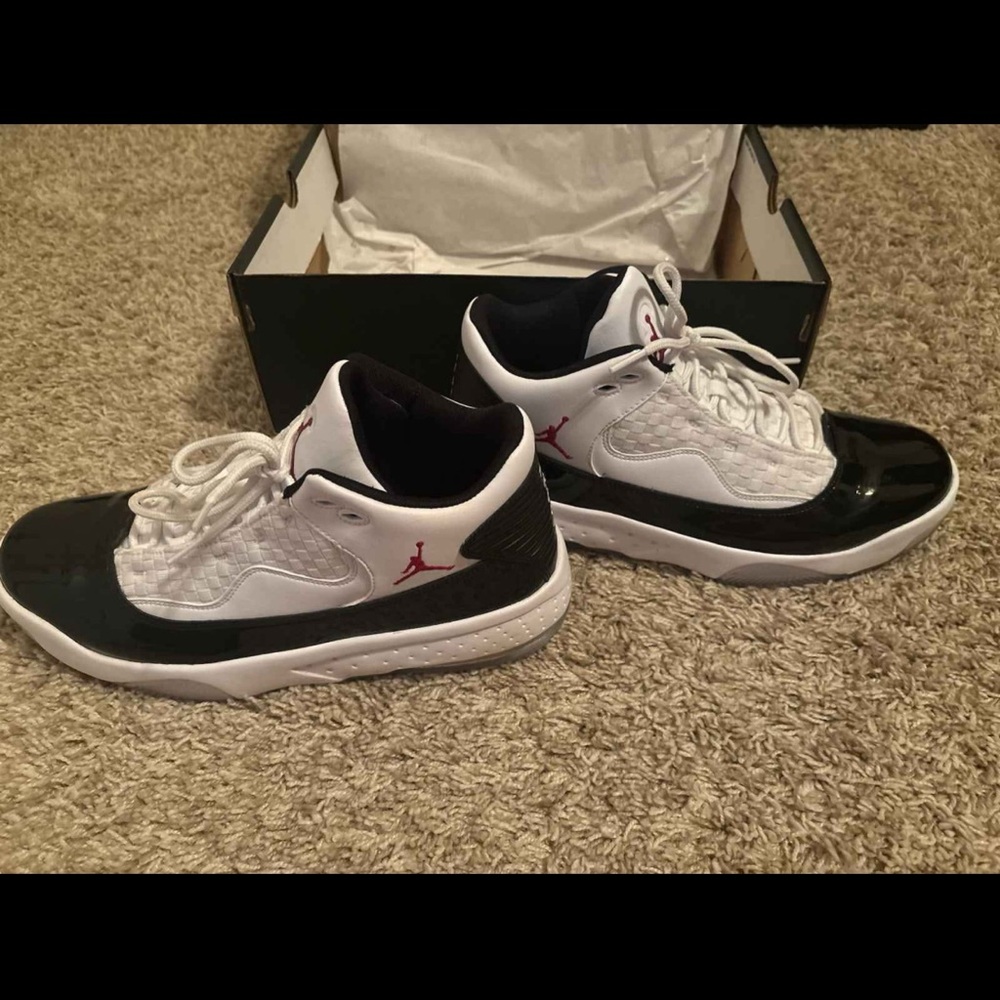 Men's Black and White Jordan Sneakers